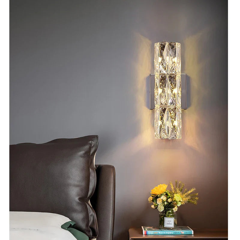 CrystalLuxe - Royal Bedroom Wall Lamp
