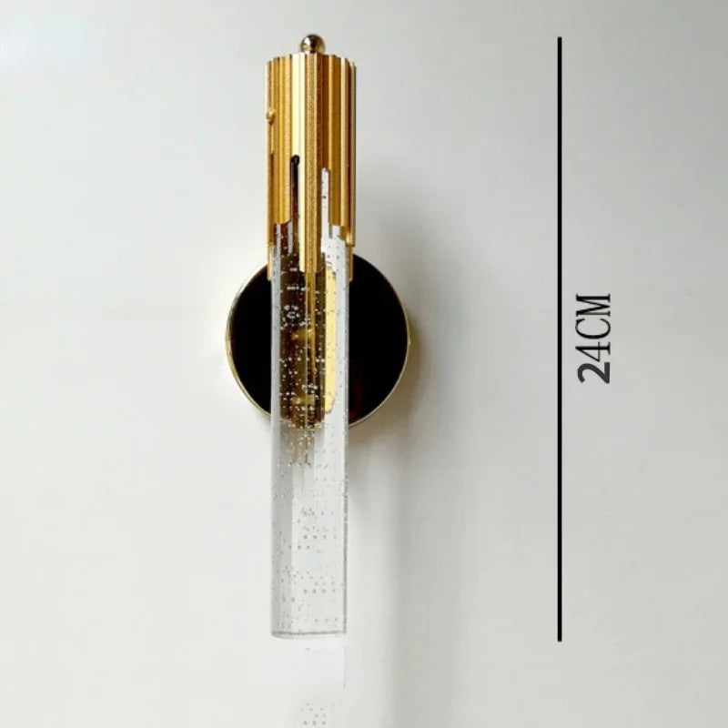 CrystalGlow - Modern Crystal Wall Lamp with LED Lighting