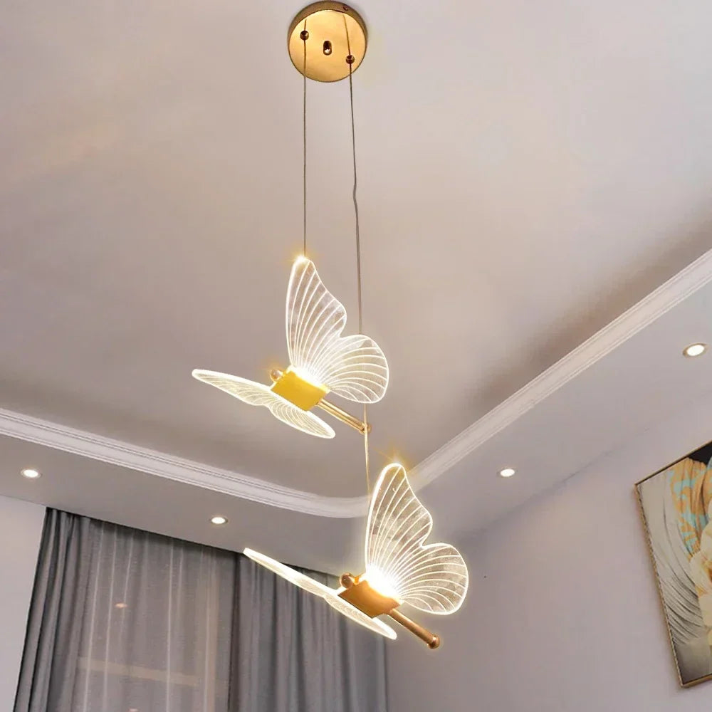 ButterflyGleam - Lampade a sospensione LED a forma di farfalla