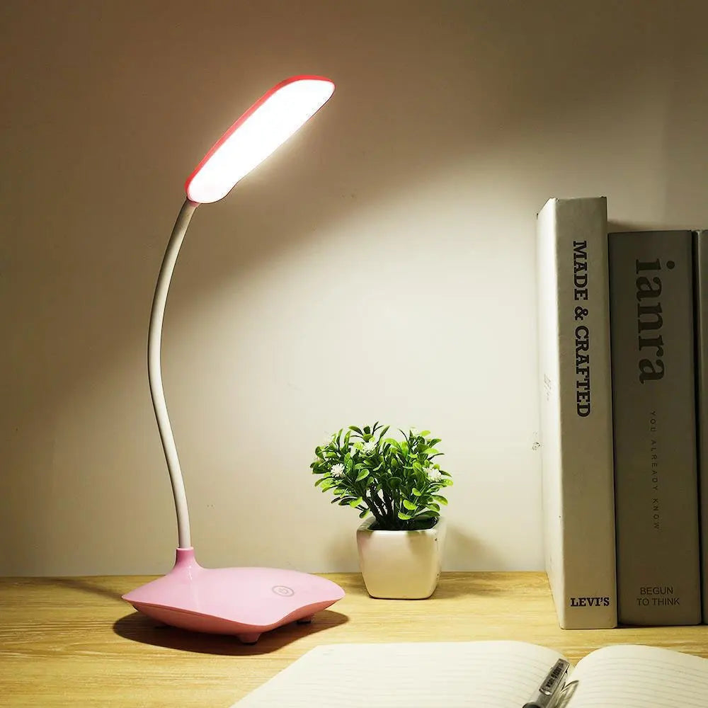 BrightFlex – Candeeiro de Secretária LED Regulável com Pescoço Flexível | Amigo dos Olhos e Multifuncional