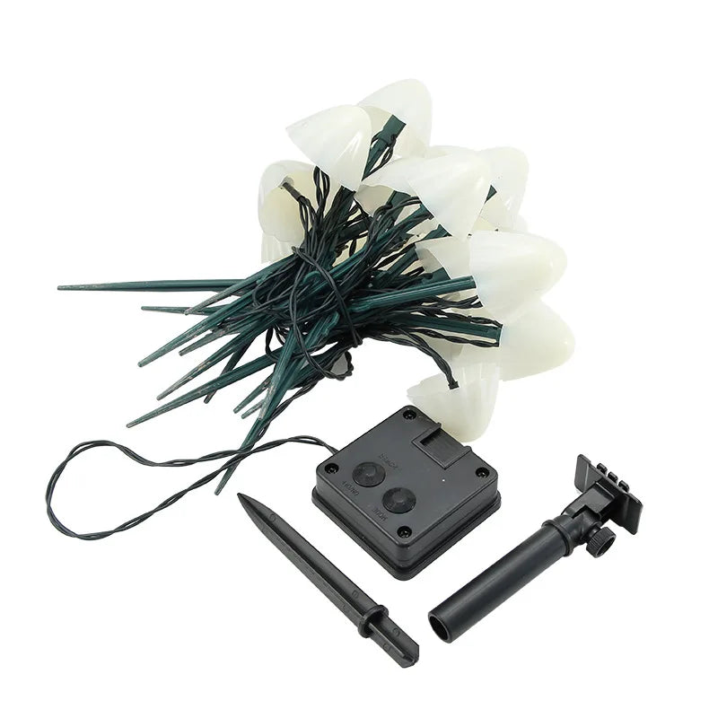 SolarGlow - Fungo Solare Illuminazione d'Ambiente – Lampade da Giardino LED a Energia Solare, Resistente alle Intemperie