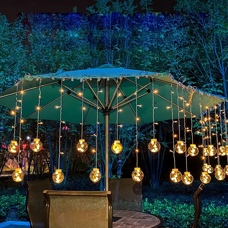 GlowTwinkle - Catena Luminosa LED Impermeabile per Esterni, Giardino e Balcone