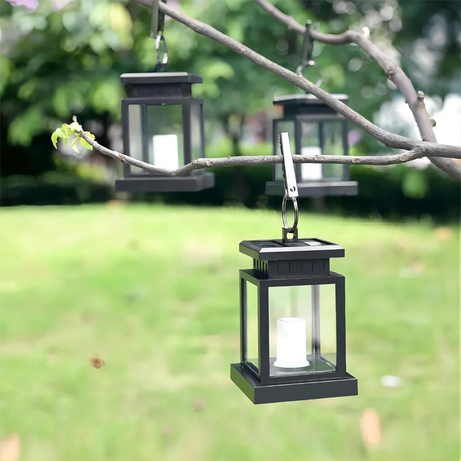 LumiLeaf - Farol de jardín con ambiente acogedor
