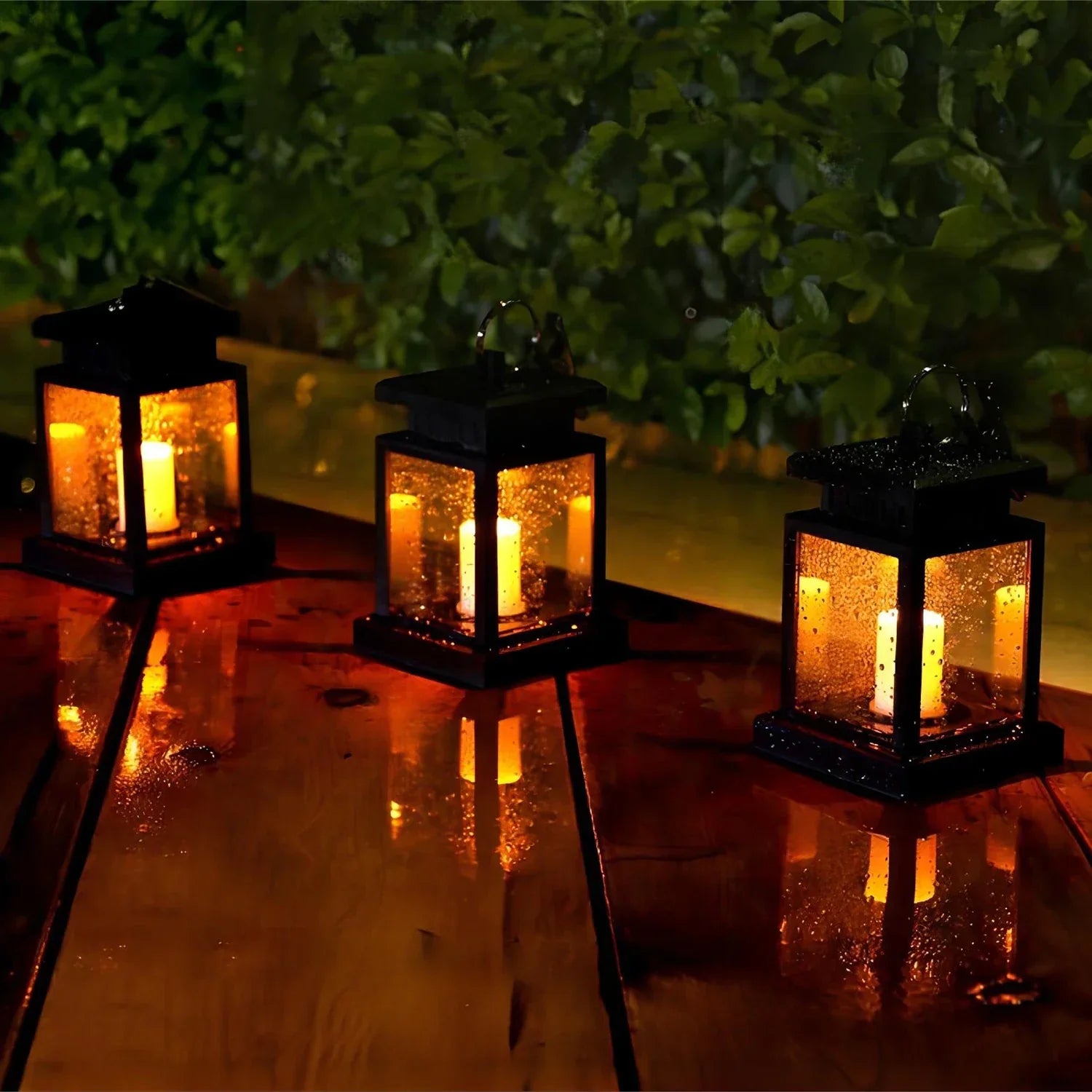 LumiLeaf - Farol de jardín con ambiente acogedor