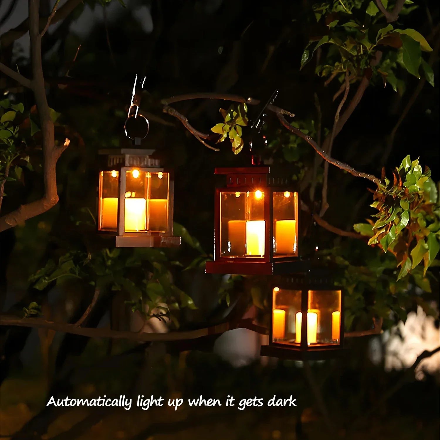 LumiLeaf - Farol de jardín con ambiente acogedor