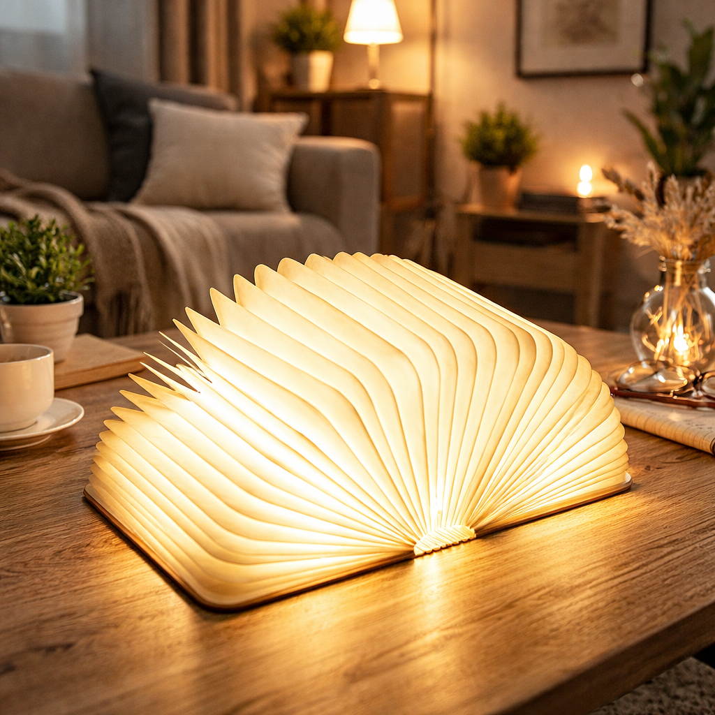Lámpara LED Lámpara de libro Lámpara de mesa Recargable Regulable Plegable