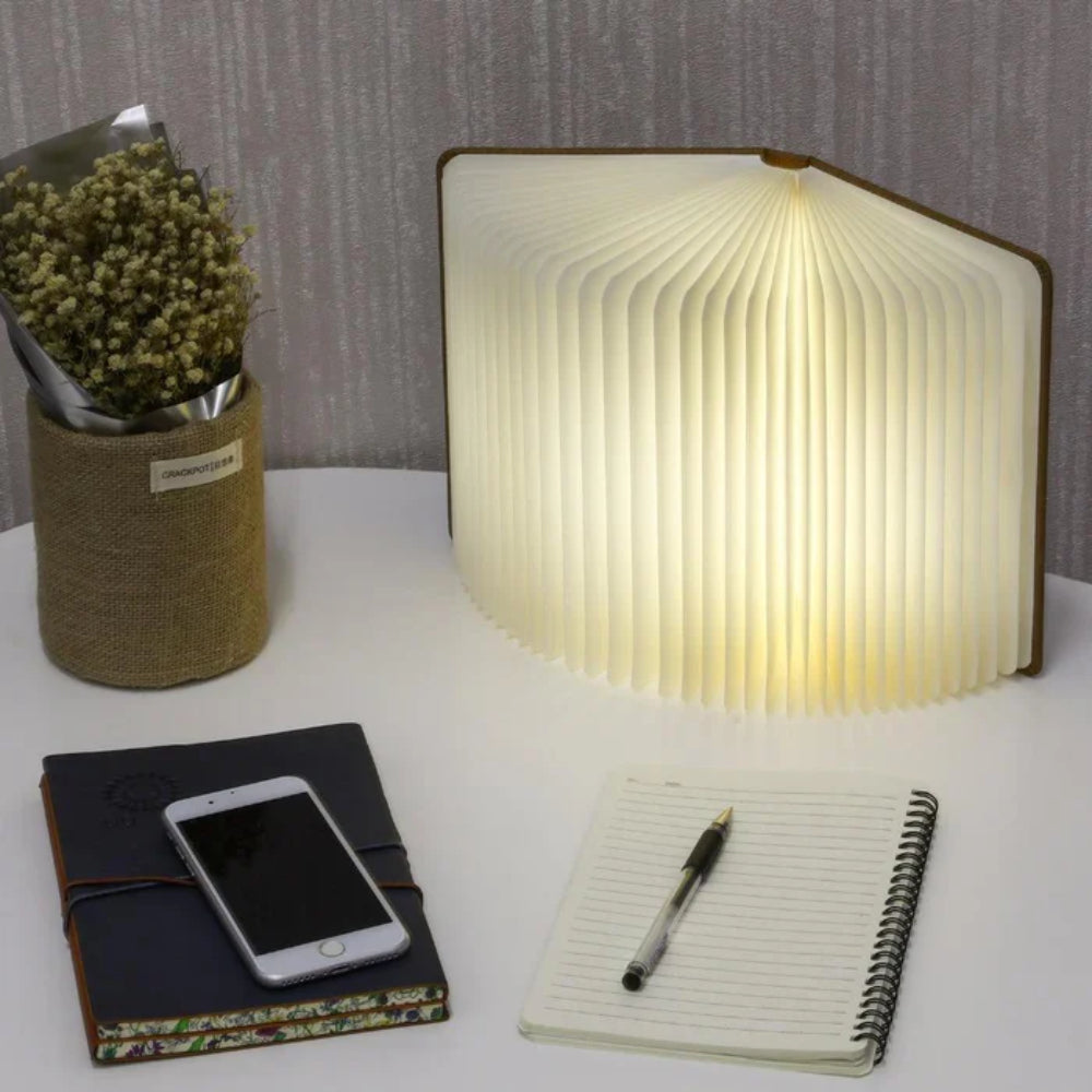Lámpara LED Lámpara de libro Lámpara de mesa Recargable Regulable Plegable