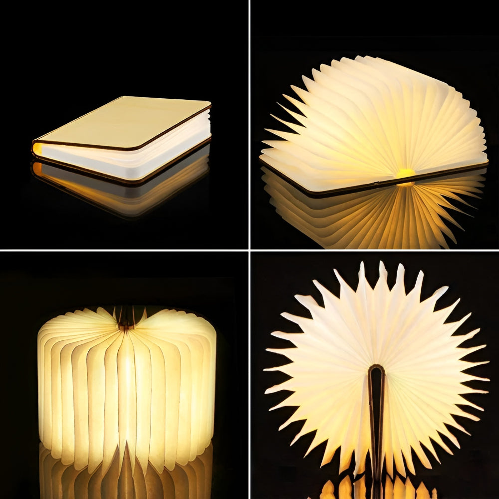 Lámpara LED Lámpara de libro Lámpara de mesa Recargable Regulable Plegable