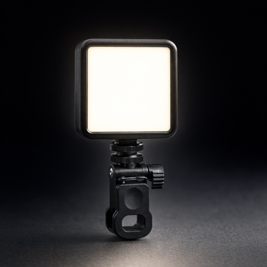 LED Video Light Clip Rechargeable Dimmable Panel