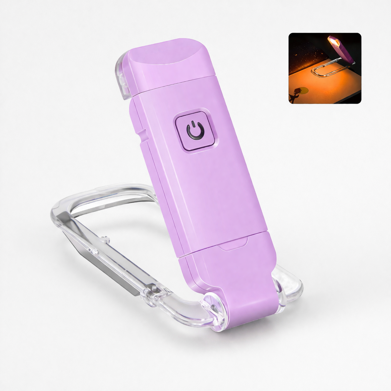 Candeeiro de leitura LED Luz âmbar amiga dos olhos