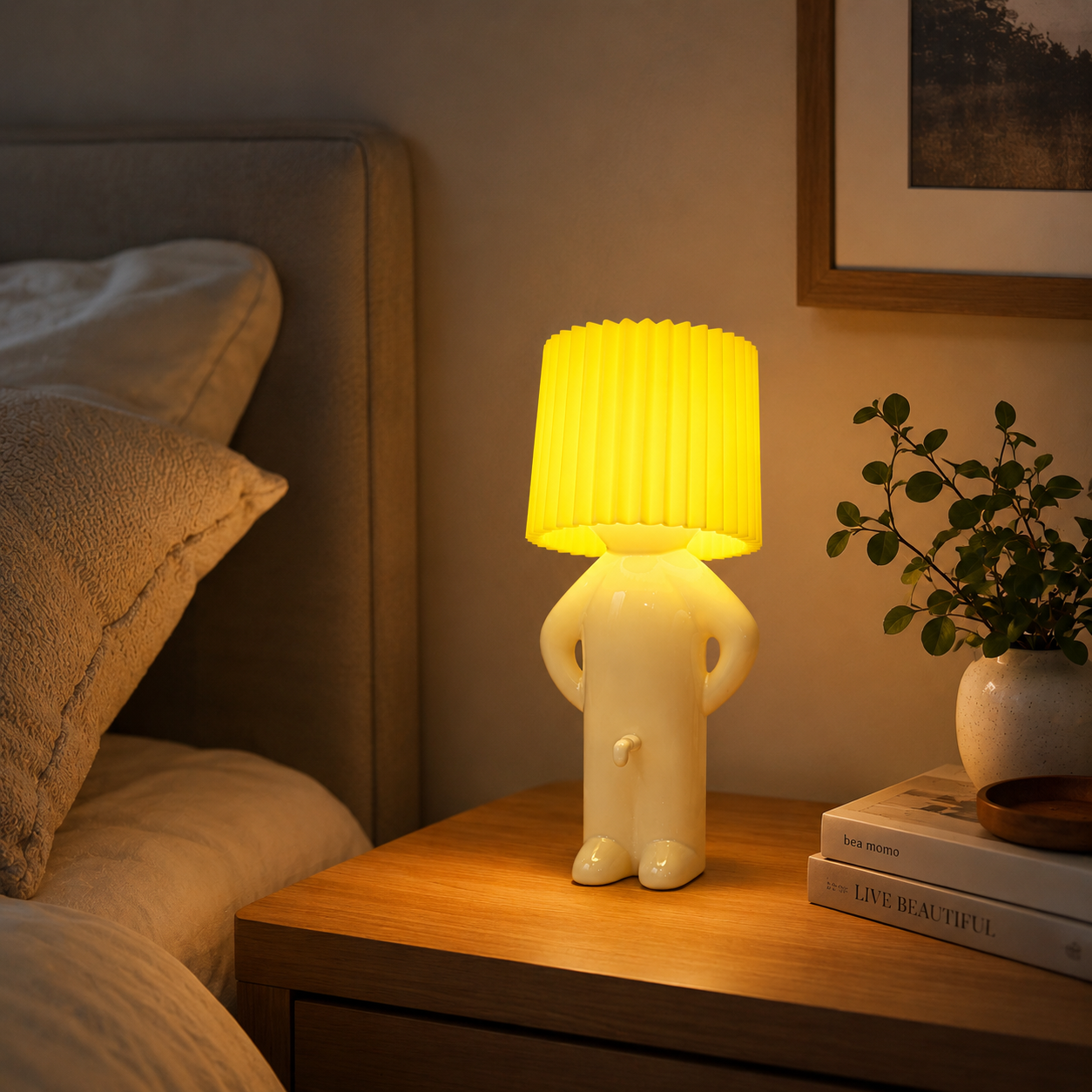 Modern LED Table Lamp for Bedroom Nightstand