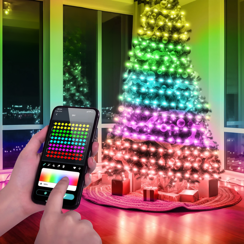 TwinkleGlow - Illuminazione festiva con RGBIC per Natale ed eventi