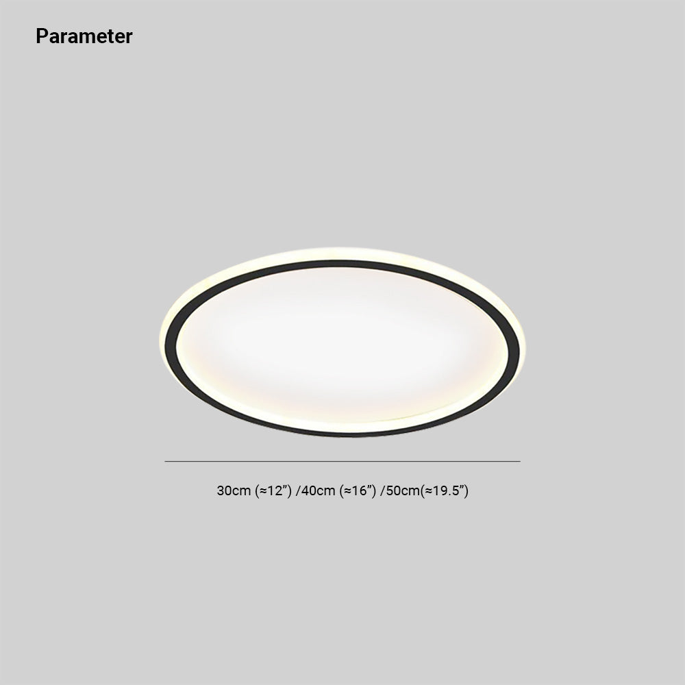 LunaNova - Lampada da soffitto LED rotonda moderna in metallo/acrilico