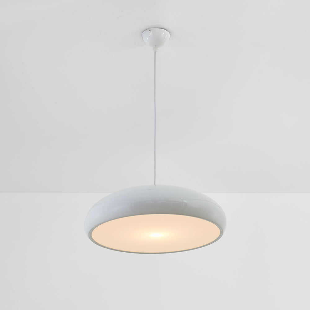 Lámparas colgantes LED Celestia Ronde - Metal blanco para dormitorio y sala de estar