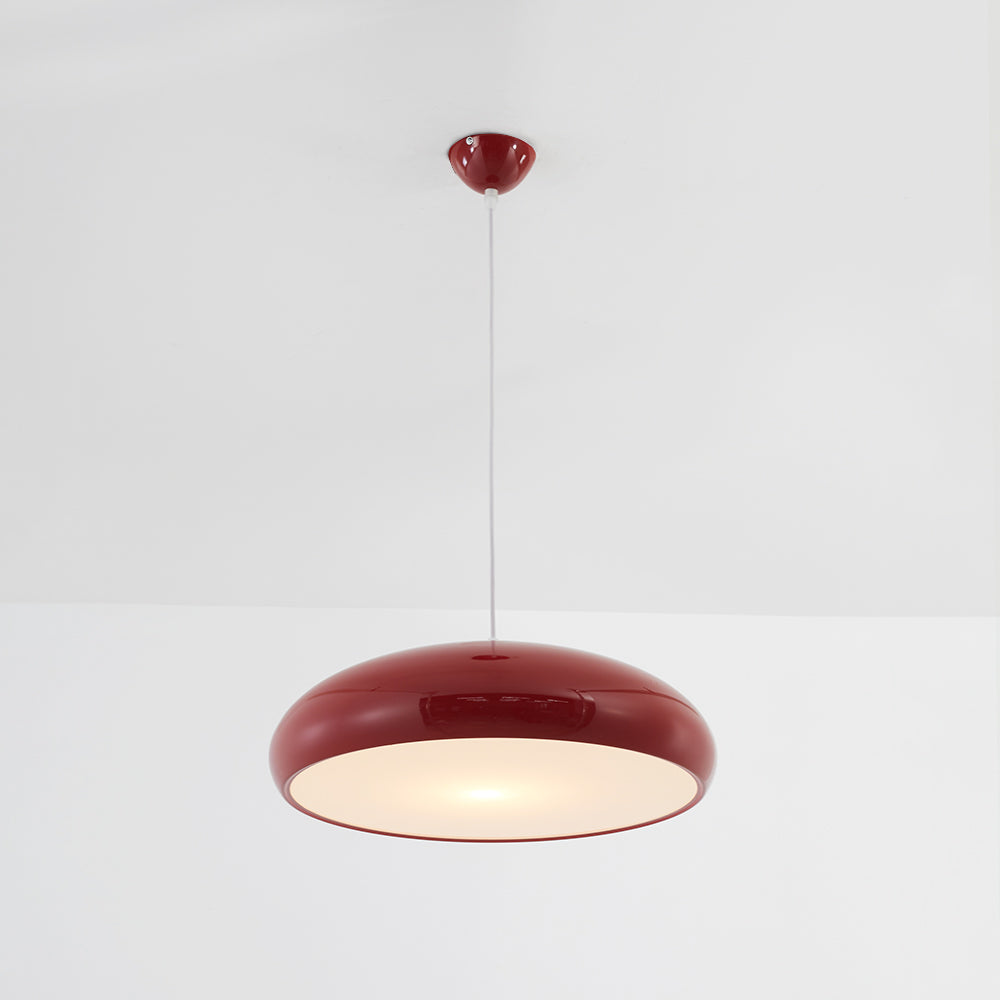 Lámparas colgantes LED Celestia Ronde - Metal blanco para dormitorio y sala de estar