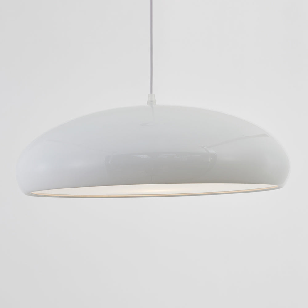 Lámparas colgantes LED Celestia Ronde - Metal blanco para dormitorio y sala de estar