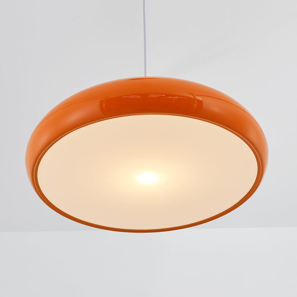 Lámparas colgantes LED Celestia Ronde - Metal blanco para dormitorio y sala de estar