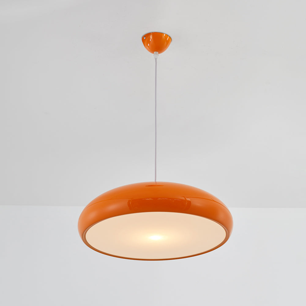 Lámparas colgantes LED Celestia Ronde - Metal blanco para dormitorio y sala de estar
