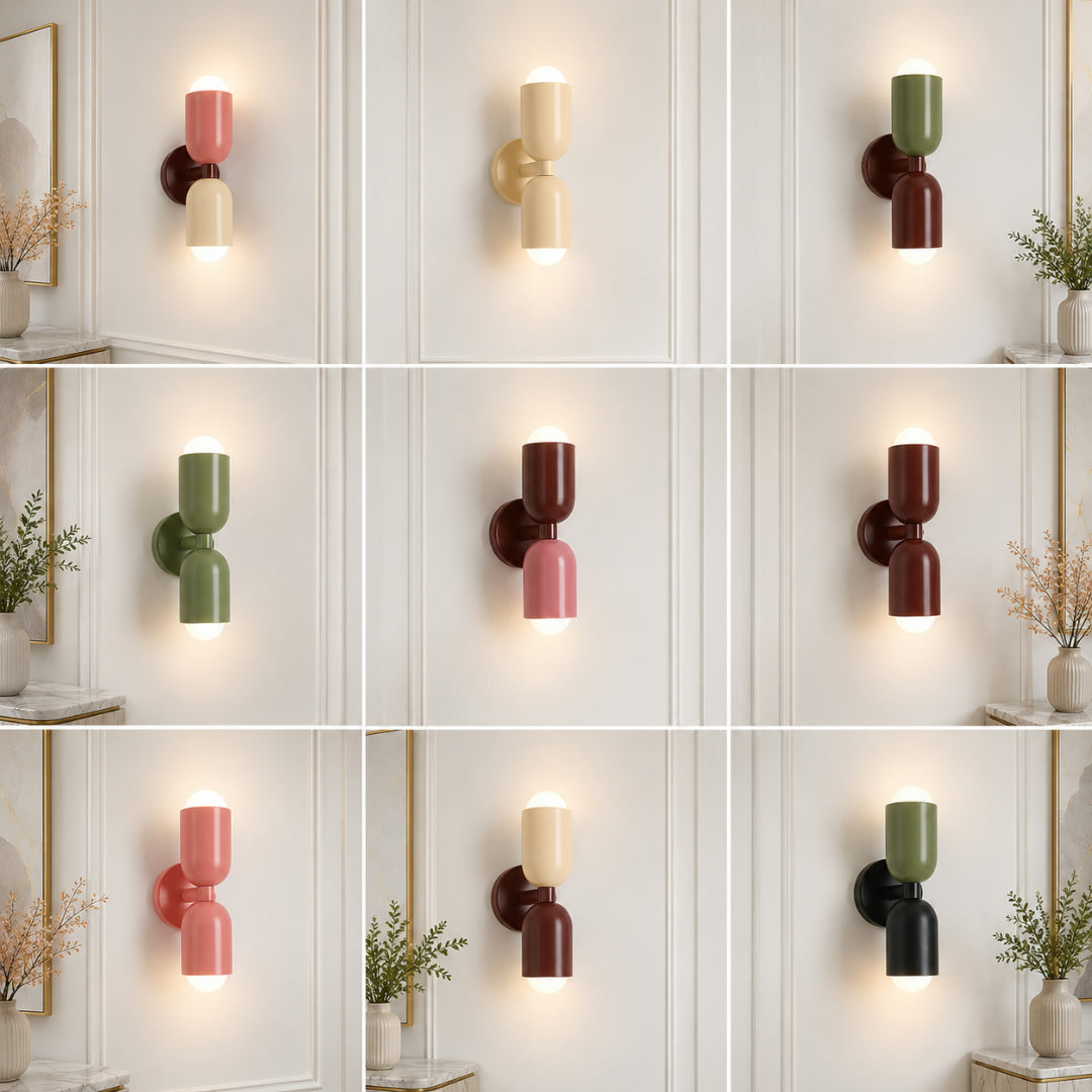 Lampada da parete LED moderna decorativa salvaspazio per interni