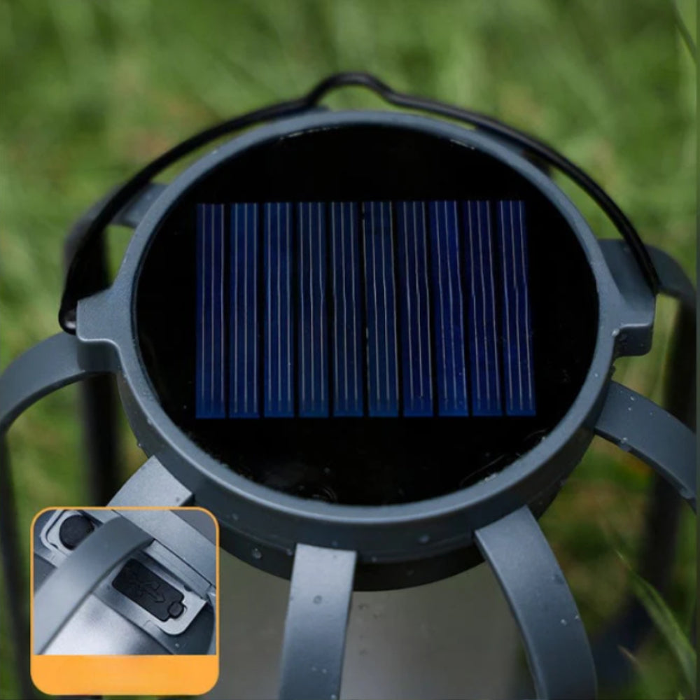 Solar Lantern Garden Lantern Flame Effect Charmante