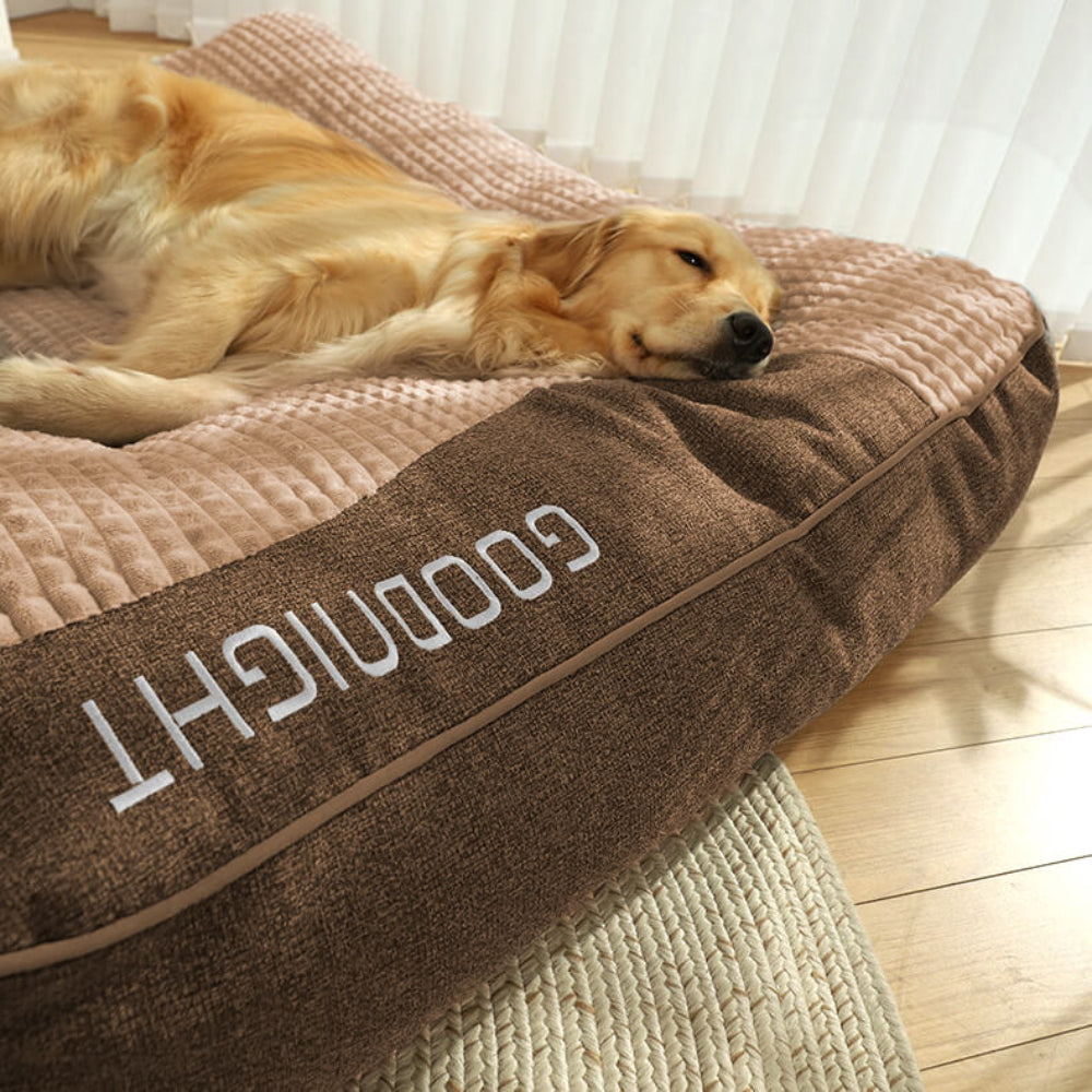 Large Orthopedic Dog Bed Thick Cushion Neck Support Scratch-Resistant 6