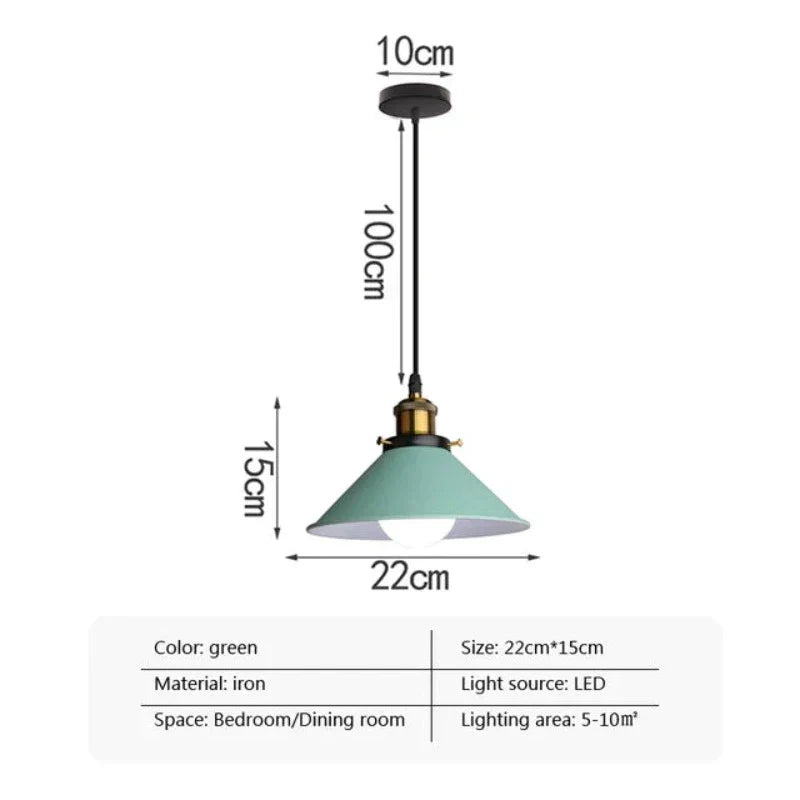 Eleganza Industriale - Lampada a Sospensione LED a Tromba