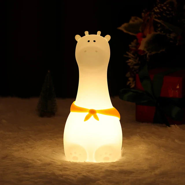 BunnyGlow - Lámpara nocturna LED regulable para niños con control táctil y función de carga USB