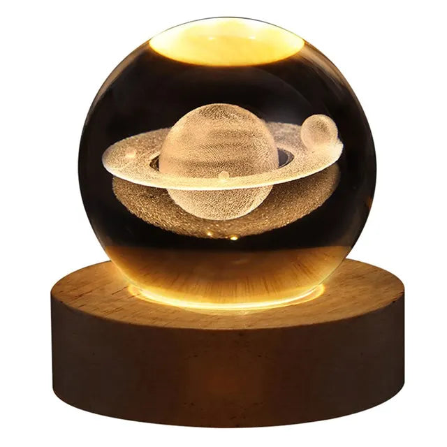 GalaxyGlow - Lampada da tavolo Sistema Solare – Illuminazione LED con design planetario