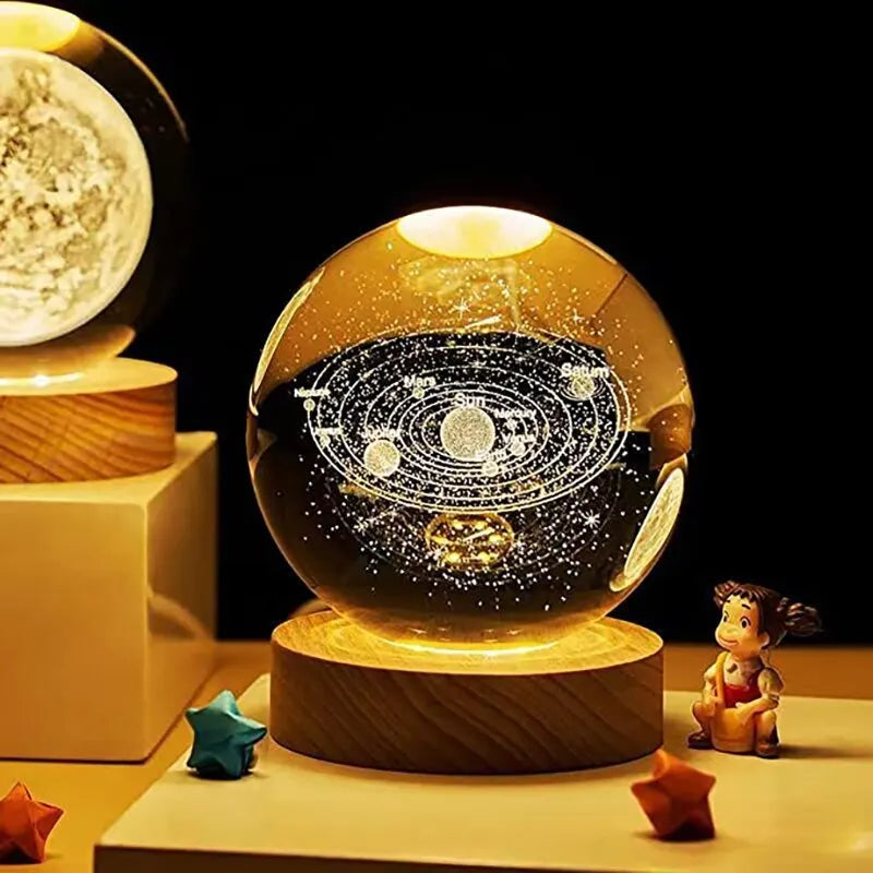 GalaxyGlow - Solar System Table Lamp – LED Lighting with Planet Design