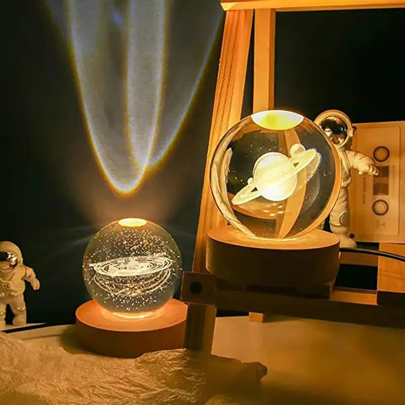 GalaxyGlow - Solar System Table Lamp – LED Lighting with Planet Design
