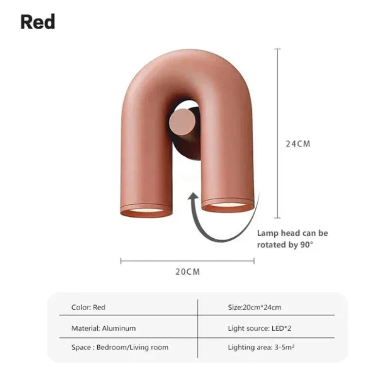 UtopiaGlow – Scandinavian U-shaped wall lamp
