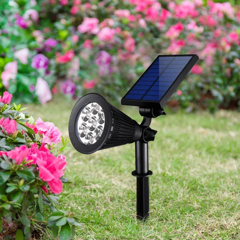 SolarGlow - Foco Solar LED para Iluminação de Caminhos – Delgado, Resistente ao Tempo e Poupa Energia