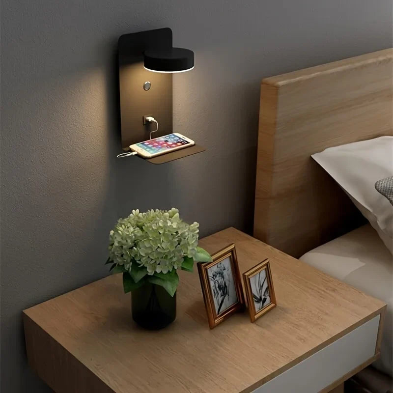 LumiSleek - Candeeiro de Parede Minimalista com Iluminação Elegante