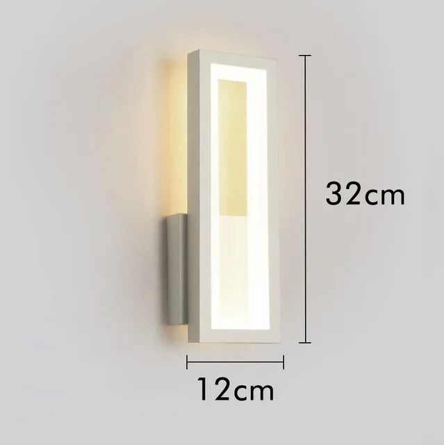 GlowSpace – Modern LED Wall Lamp in Minimalist Design for Living Room & Hallway