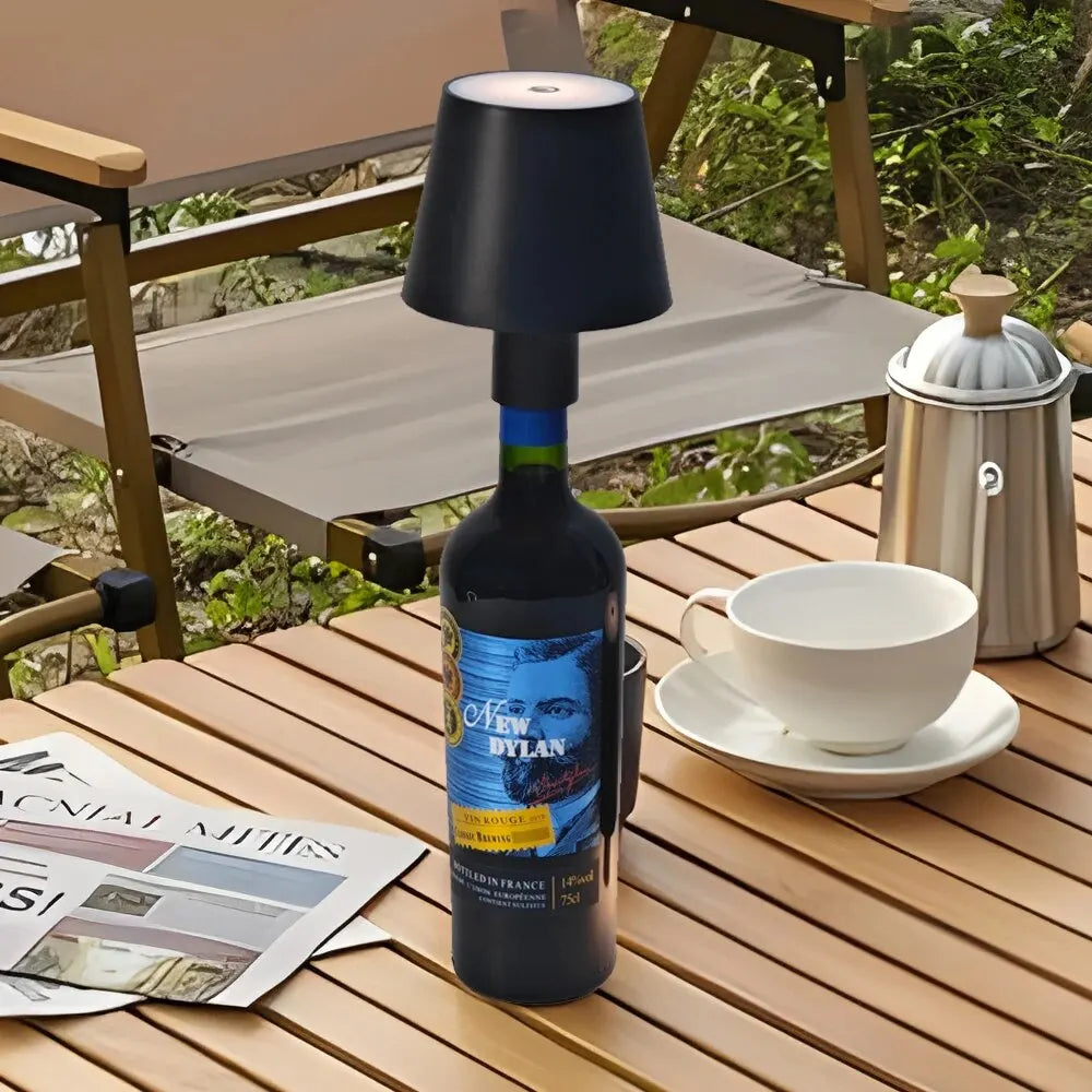 BottleGlow - LED Table Lamp for Wine Bottles, Dimmable & Wireless