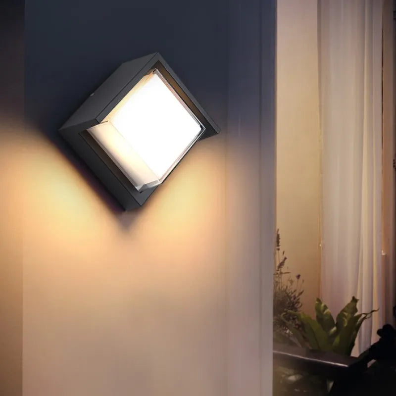 MoonGlow - Lámpara de pared exterior para exteriores