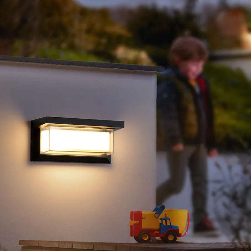 MoonGlow - Lámpara de pared exterior para exteriores