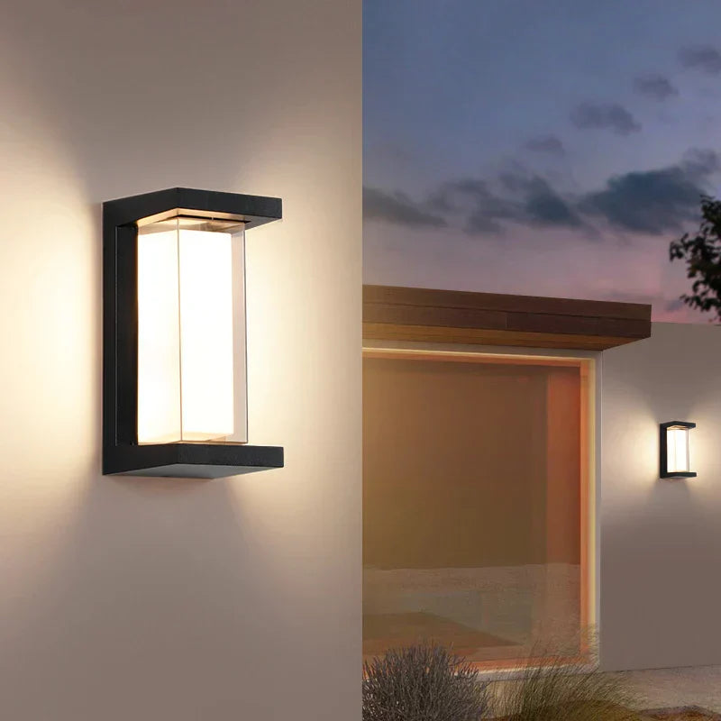 MoonGlow - Lámpara de pared exterior para exteriores