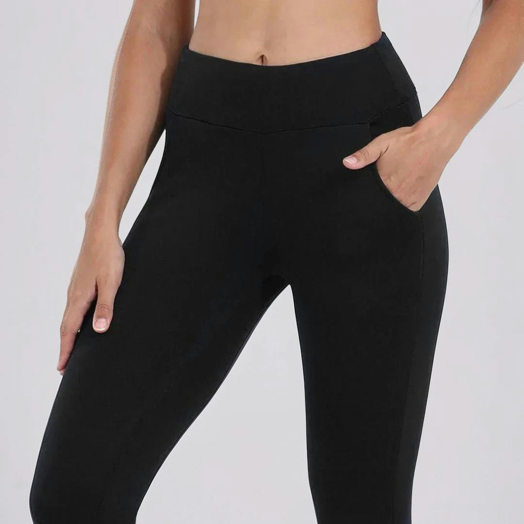 Legging Dames Thermo Legging Hoge Taille Fleece Warm Stretch