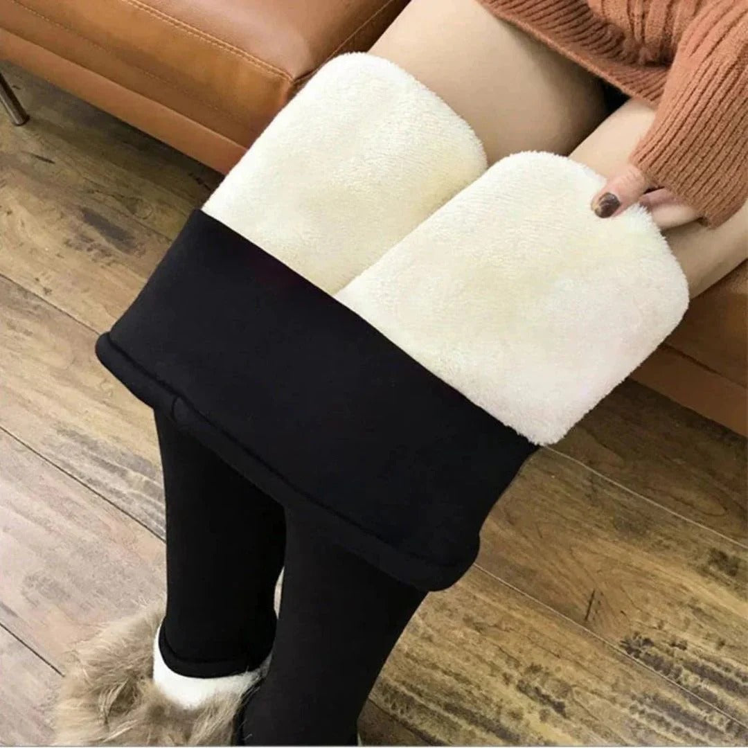 Legging Dames Thermo Legging Hoge Taille Fleece Warm Stretch