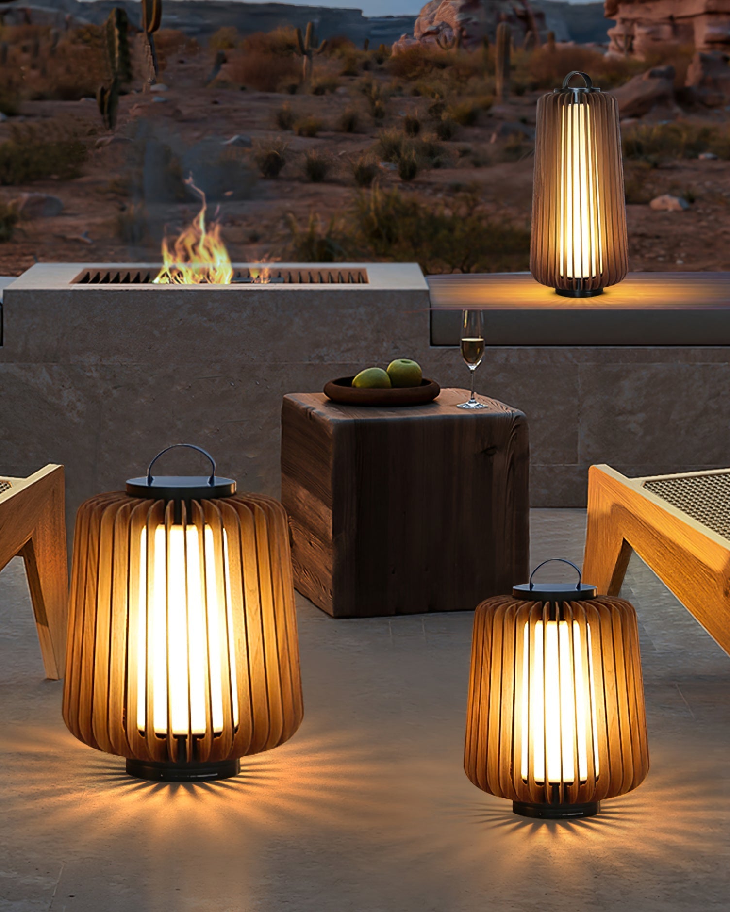LumiLuxe - Rechargeable Outdoor Table Lamp