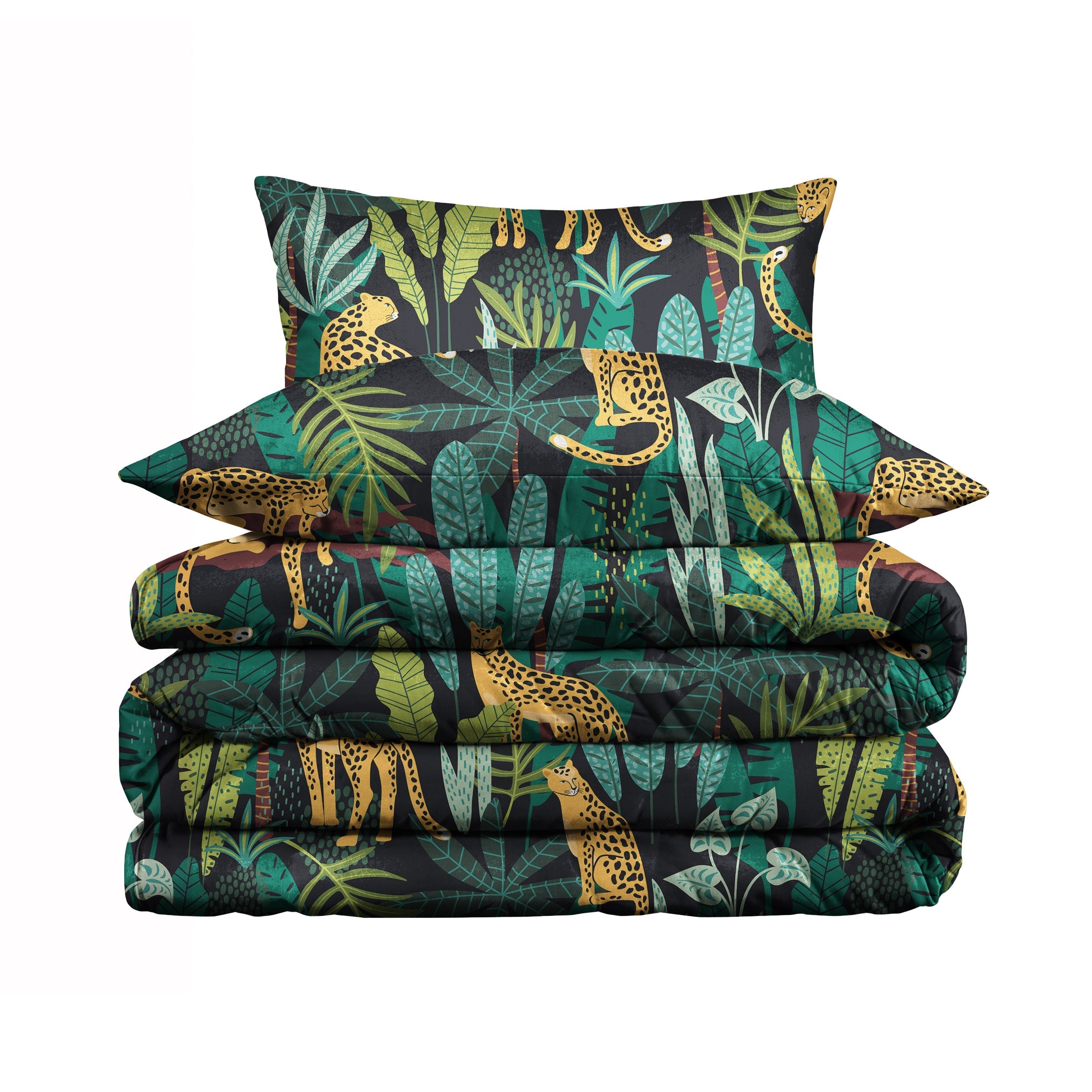 Set copripiumino Leopard Safari (Cotone Egiziano)