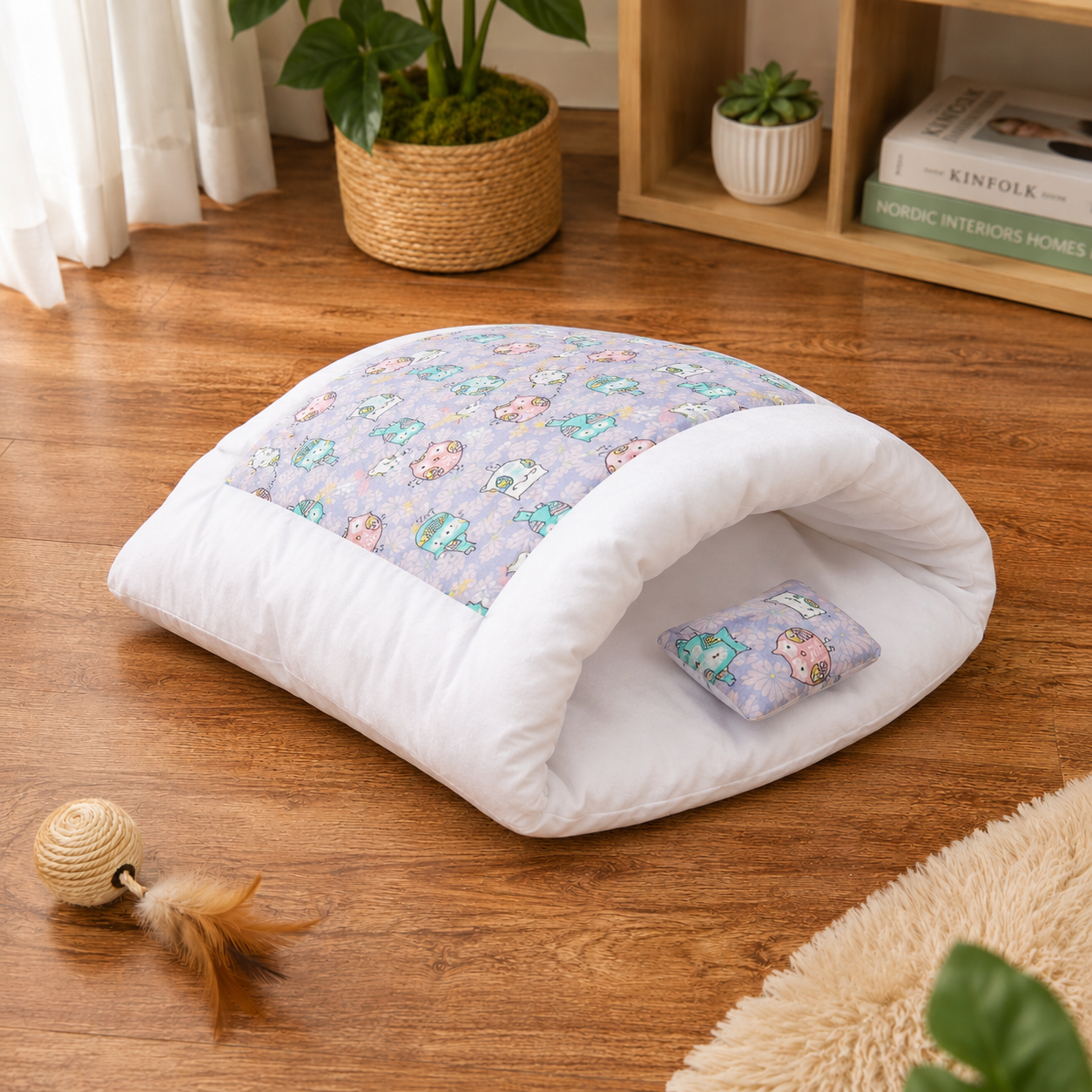 Letto Per Gatti Antistress Cuscino Per Gatti Morbido Rotondo