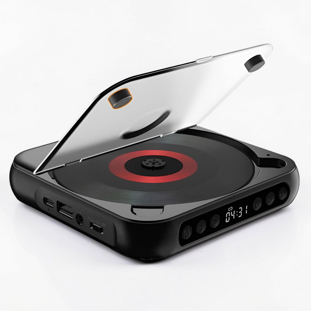 Portable Bluetooth CD Player HiFi Audio USB-C Charging