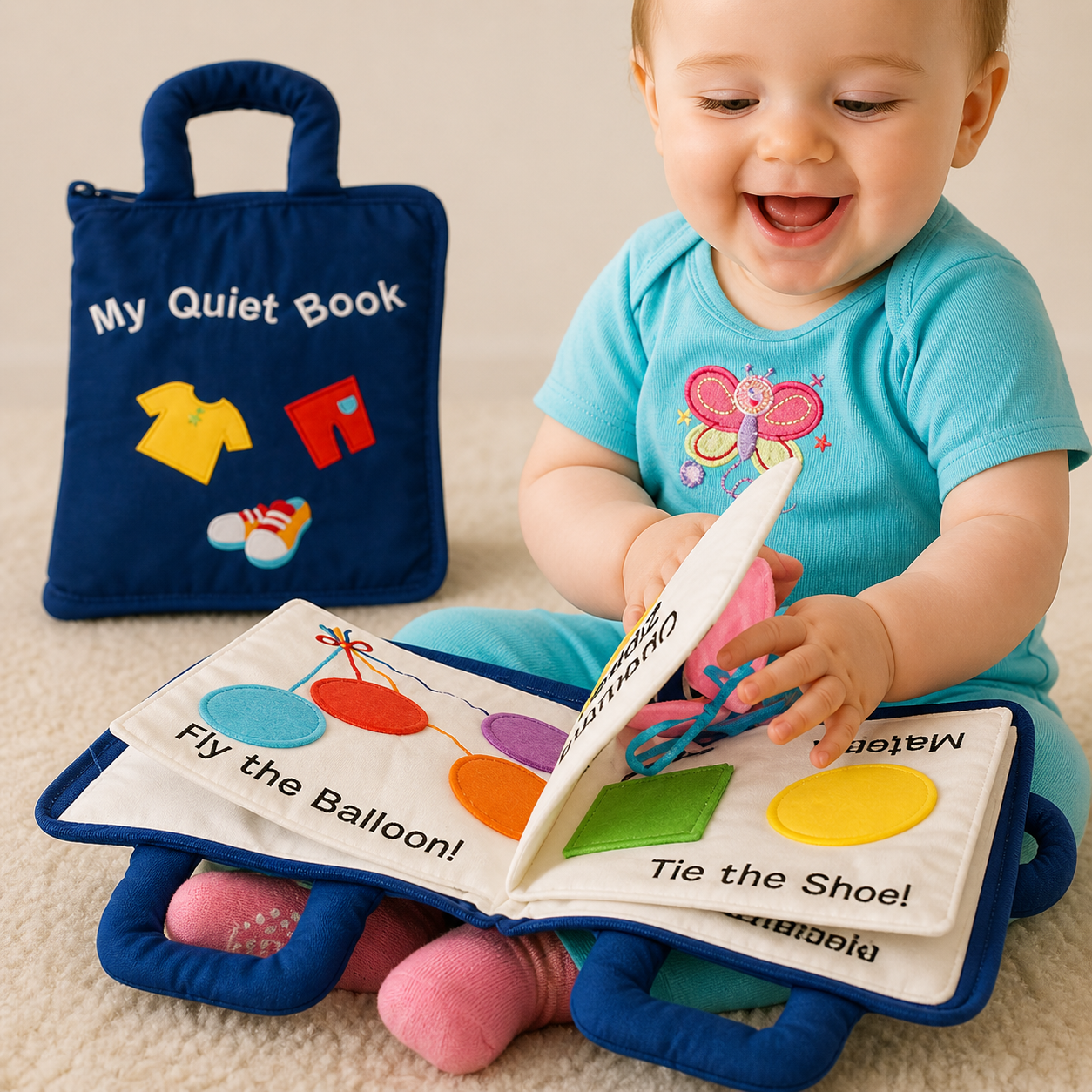 Libro educativo Montessori interattivo per bambini