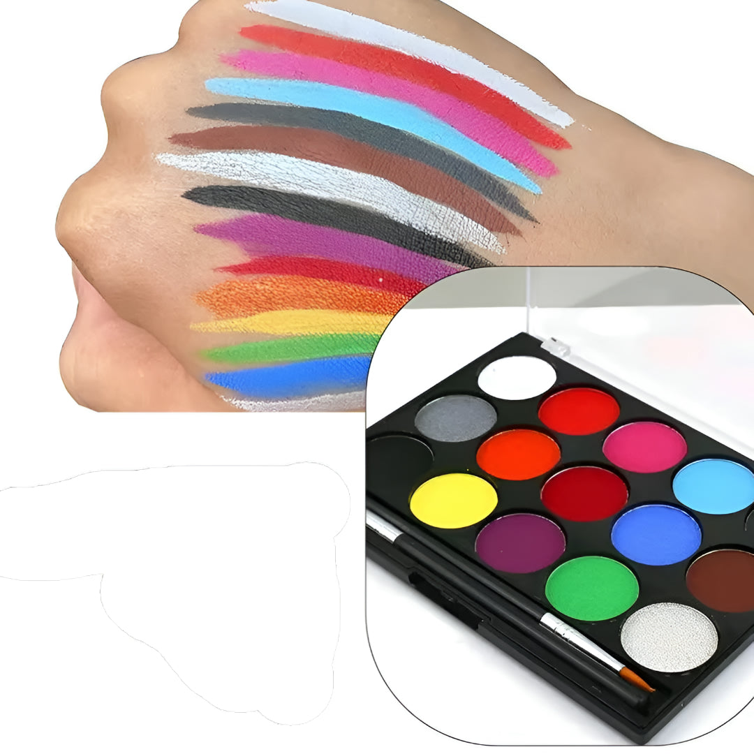 Palette di trucchi per il corpo WK Set per feste, cosplay e face painting