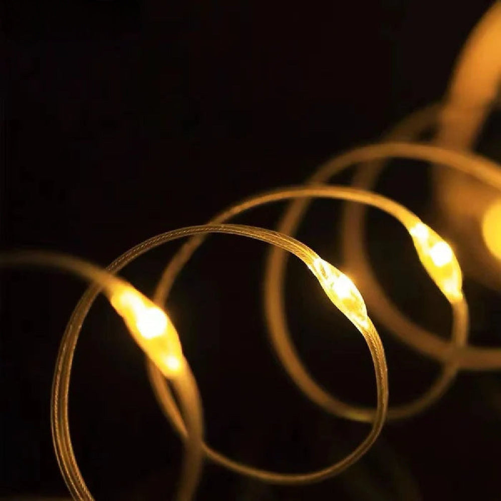 Luci LED Stringa Ricaricabile Esterno Camping ImpermeabileLuci LED Stringa Ricaricabile Esterno Camping Impermeabile