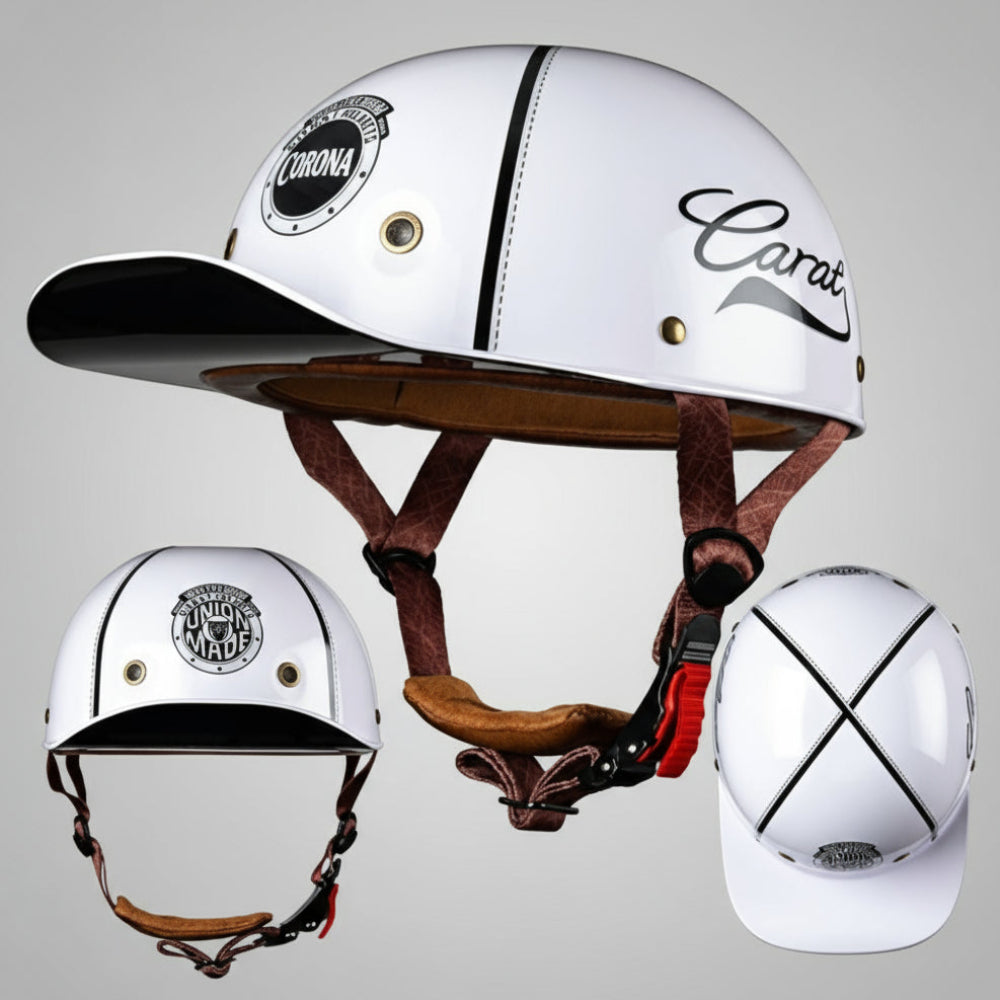 Motorcycle Helmet Half Face Helmet Baseball Cap Style ABS Safety Shell