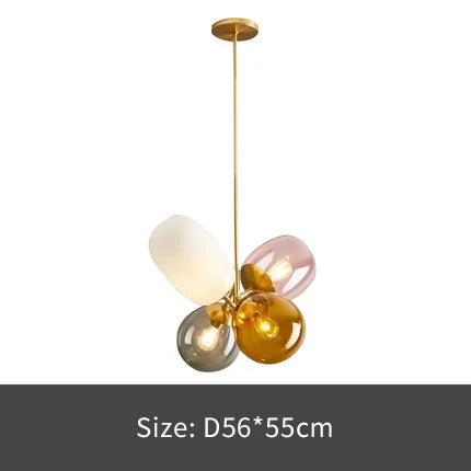 GloedGlimmer - Lampada a sospensione con sfera di vetro