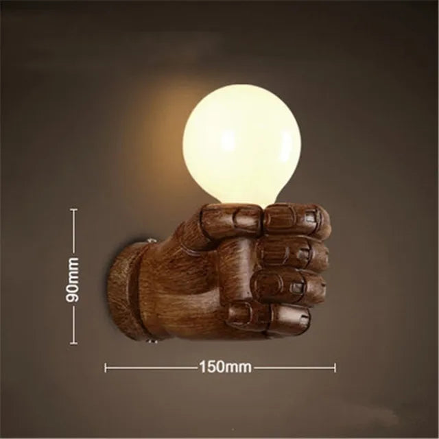 IndustrialGlow - Wall Lamp in Industrial Style Made of Metal – Vintage LED Lamp